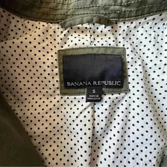 BANANA REPUBLIC | NWOT | CLASSIC UTILITY MILITARY JACKET DEEP OLIVE WOMEN’S SM - Picture 10 of 10